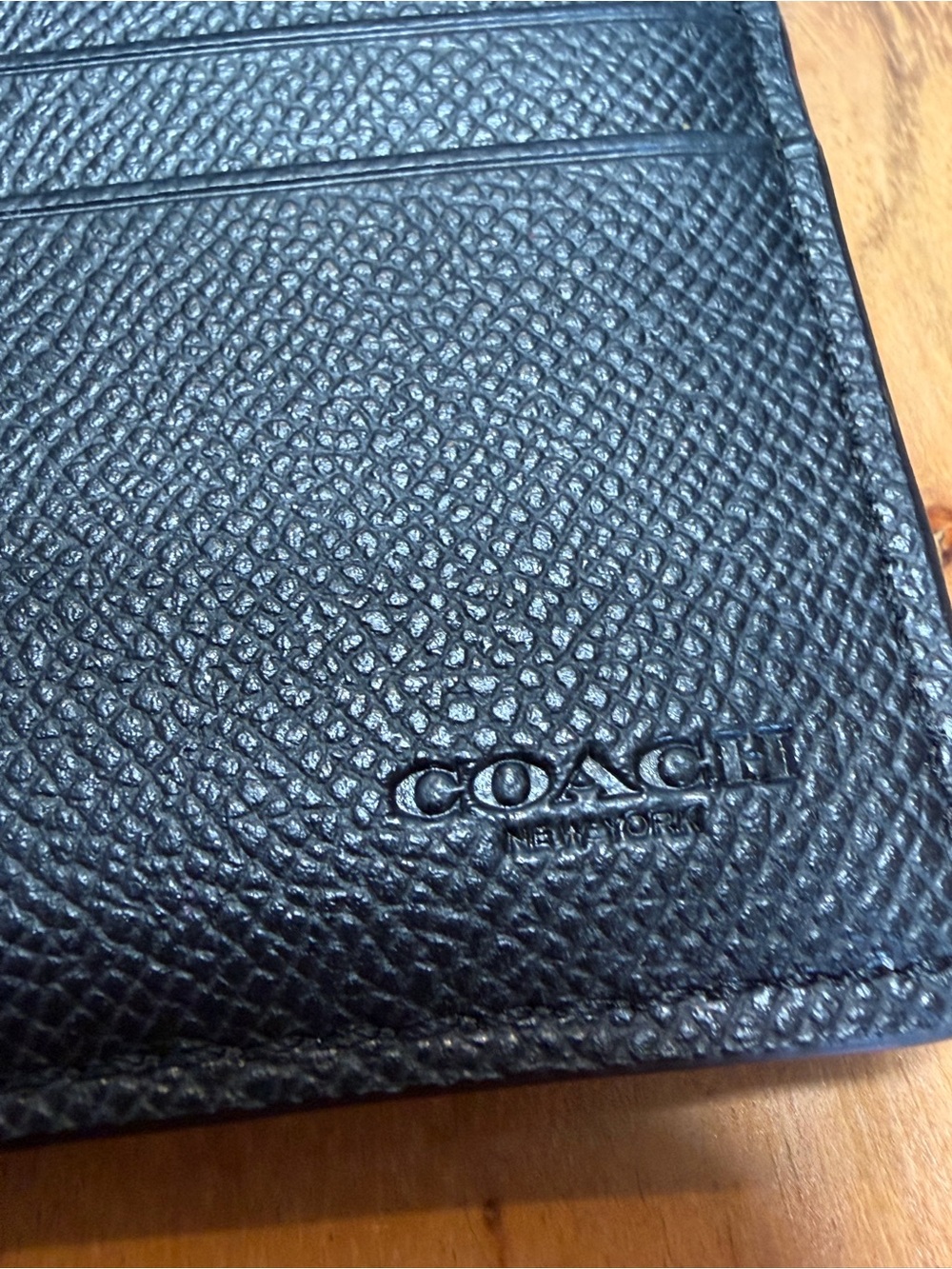 Coach Classic Peyton Signature Envelope Tri-Fold Checkbook Wallet Chocolate Brow - Picture 2 of 14